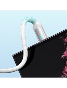 Joyroom USB-kabel - USB C 3A för snabb laddning och dataöverföring A10 Series 3 m vit (S-UC027A10)