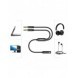 Joyroom AUX splitterkabel 3,5 mm minijack (hona) - 2x 3,5 mm minijack (hane - mikrofon och hörlurar) 0,2 m svart (SY-A05)