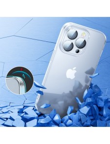 Joyroom 14Q Fodral iPhone 14 Plus Fodral Fodral med kamerafodral Transparent (JR-14Q3 transparent)