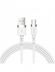 Joyroom USB - USB Typ C-kabel 2,4A 1,2 m (S-1224N2 Vit)