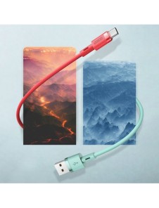 Joyroom USB - USB Typ C-kabel 2,4A 1,2 m (S-1224N2 Vit)
