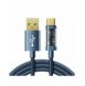 Joyroom USB-kabel - USB Typ C för laddning/dataöverföring 3A 1,2m blå (S-UC027A12)