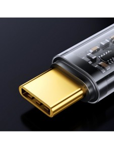 Joyroom USB-kabel - USB Typ C för laddning/dataöverföring 3A 1,2m blå (S-UC027A12)
