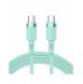 Joyroom-kabel USB Typ C - USB Typ C PD 60W 1,2 m grön (S-1230N9)