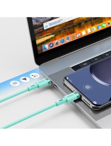Joyroom-kabel USB Typ C - USB Typ C PD 60W 1,2 m grön (S-1230N9)