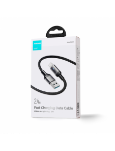 Joyroom USB - Lightning 2.4A A10 Series-kabel 3 m svart (S-UL012A10)