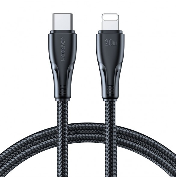 Joyroom USB C - Lightning 20W Surpass Series-kabel för snabb laddning och dataöverföring 2 m svart (S-CL020A11)