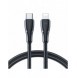 Joyroom USB C - Lightning 20W Surpass Series-kabel för snabb laddning och dataöverföring 2 m svart (S-CL020A11)