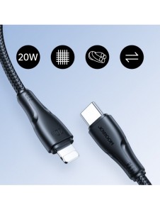 Joyroom USB C - Lightning 20W Surpass Series-kabel för snabb laddning och dataöverföring 2 m svart (S-CL020A11)
