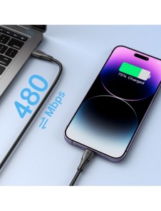 Joyroom USB C - Lightning 20W Surpass Series-kabel för snabb laddning och dataöverföring 2 m svart (S-CL020A11)