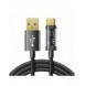 Joyroom USB-kabel - USB Typ C för laddning/dataöverföring 3A 1,2m svart (S-UC027A12)