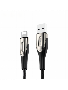 Joyroom Sharp Series Snabbladdningskabel USB-A - Lightning 3A 1,2 m Svart (S-M411)