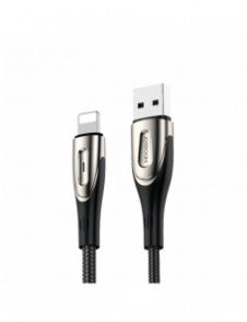 Joyroom Sharp Series Snabbladdningskabel USB-A - Lightning 3A 1,2 m Svart (S-M411)