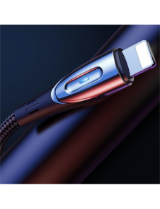 Joyroom Sharp Series Snabbladdningskabel USB-A - Lightning 3A 1,2 m Svart (S-M411)