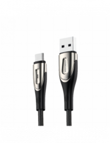 Joyroom Sharp Series snabbladdningskabel USB-A - USB-C 3A 1,2 m svart (S-M411)