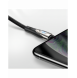 Joyroom Sharp Series snabbladdningskabel USB-A - USB-C 3A 1,2 m svart (S-M411)