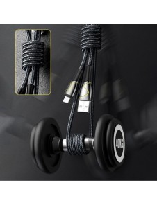 Joyroom Mermaid series USB - Lightning-kabel 2,4A 1,2m svart (S-1230K6)