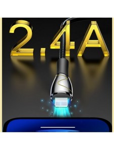 Joyroom Mermaid series USB - Lightning-kabel 2,4A 1,2m svart (S-1230K6)