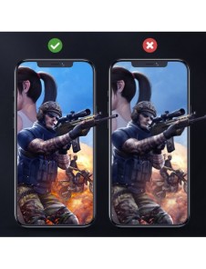 Joyroom Knight Series 2,5D helskärmsspel härdat glas för iPhone 12 mini svart (JR-PF625)