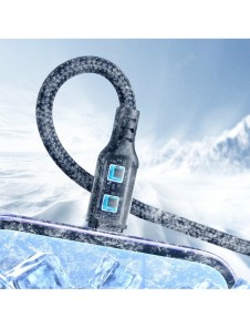4in1 USB-kabel USB-A - USB-C / 2 x Lightning / Micro för laddning och dataöverföring 1,2m Joyroom S-1T4018A18 - svart