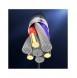 Joyroom hållbar kabel USB-kabel - Lightning med ljudkänslig LED-bakgrundsbelysning 2,4A 1,2m grå (S-1230N16)