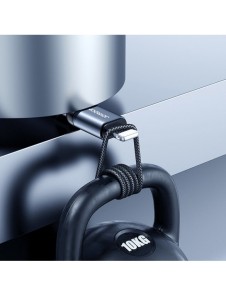 Joyroom hållbar kabel USB-kabel - Lightning med ljudkänslig LED-bakgrundsbelysning 2,4A 1,2m grå (S-1230N16)