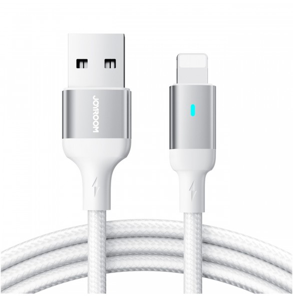 Joyroom USB - Lightning 2.4A A10 Series-kabel 3 m vit (S-UL012A10)