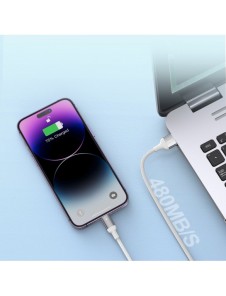 Joyroom USB - Lightning 2.4A A10 Series-kabel 3 m vit (S-UL012A10)