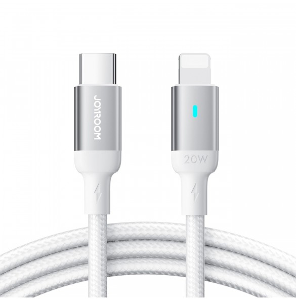 Joyroom-kabel USB C - Lightning 20W A10-serien 2 m vit (S-CL020A10)