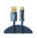 Joyroom USB-kabel - USB Typ C för laddning/dataöverföring 3A 2m blå (S-UC027A20)