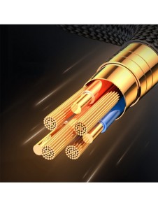 Lightning-kabel - USB A 2,4A 1,2m med LED-display Joyroom S-AL012A16 - svart