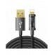 Joyroom USB-kabel - Lightning för laddning/dataöverföring 2,4A 20W 2m svart (S-UL012A20)