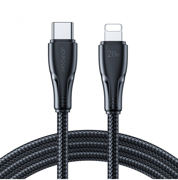 Joyroom USB C - Lightning 20W Surpass Series-kabel för snabb laddning och dataöverföring 3 m svart (S-CL020A11)