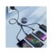 USB-kabel 4in1 USB-A - 2 x USB-C / Lightning / Micro för laddning och dataöverföring 1,2m Joyroom S-1T4018A18 - svart