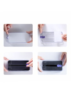 Joyroom Knight glas för iPhone 14 Pro med monteringssats transparent (JR-H10)