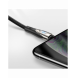 Joyroom Sharp Series Snabbladdningskabel USB-A - Lightning 3A 2m Svart (S-M411)