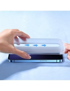 Joyroom Easy Fit helskärmshärdat glas med monteringsställ för iPhone 14 Plus (6,7 ") (JR-DH11)