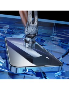 Joyroom Easy Fit helskärmshärdat glas med monteringsställ för iPhone 14 Plus (6,7 ") (JR-DH11)