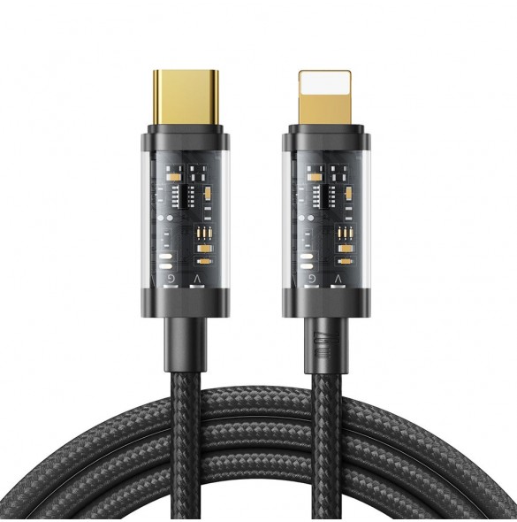 Joyroom-kabel USB Typ C - Lightning PD 20W 1,2m svart (S-CL020A12-svart)