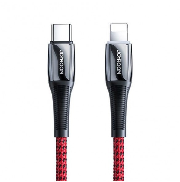 Joyroom USB Typ C - Lightning-kabel Strömförsörjning 20W 2,4A 1,2m röd (S-1224K2 Röd)