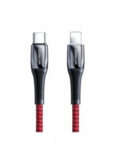 Joyroom USB Typ C - Lightning-kabel Strömförsörjning 20W 2,4A 1,2m röd (S-1224K2 Röd)