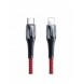 Joyroom USB Typ C - Lightning-kabel Strömförsörjning 20W 2,4A 1,2m röd (S-1224K2 Röd)