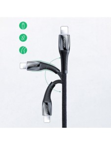 Joyroom USB Typ C - Lightning-kabel Strömförsörjning 20W 2,4A 1,2m röd (S-1224K2 Röd)