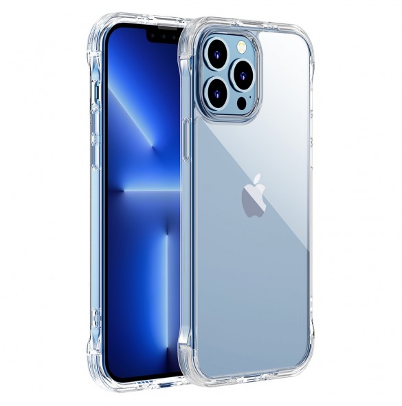 Joyroom Defender Series fodral för iPhone 13 Pro robust hölje med krokar kickstand transparent (JR-BP955)