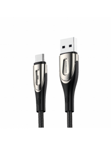 Joyroom Sharp Series Snabbladdningskabel USB-A - USB-C 2,4A 3m Svart (S-M411)