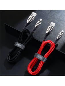 Joyroom Sharp Series Snabbladdningskabel USB-A - USB-C 2,4A 3m Svart (S-M411)