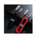 Joyroom Sharp Series Snabbladdningskabel USB-A - USB-C 2,4A 3m Svart (S-M411)