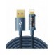 Joyroom USB-kabel - Lightning för laddning/dataöverföring 2,4A 20W 2m blå (S-UL012A20)