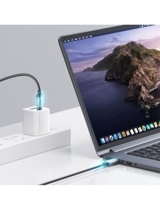 Joyroom USB-kabel - Lightning för laddning/dataöverföring 2,4A 20W 2m blå (S-UL012A20)