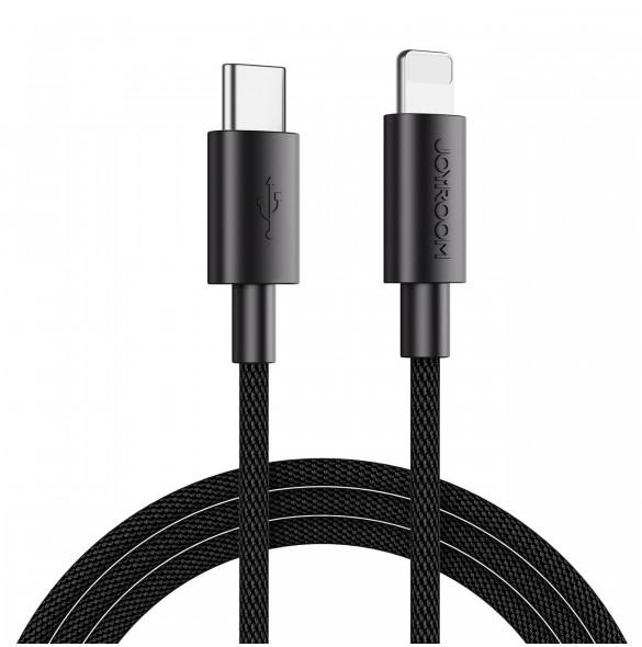 Joyroom Slitstark USB Typ C-kabel - Blixtsnabb laddning/dataöverföring 20W 2m Svart (S-2024M13)